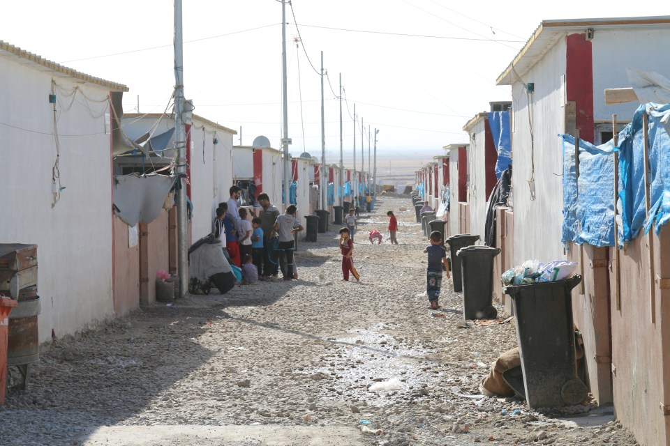 Many refugees in Dibaga refugee camp (pictured) still have family in ISIS-held territory