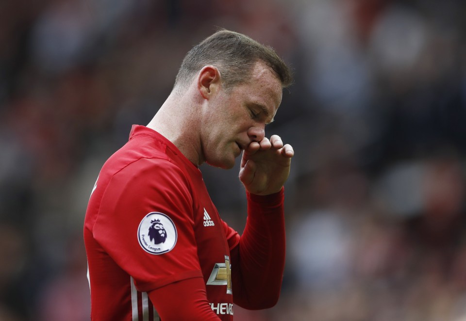 Britain Soccer Football - Manchester United v Manchester City - Premier League - Old Trafford - 10/9/16 Manchester United's Wayne Rooney looks dejected after the game Action Images via Reuters / Carl Recine Livepic EDITORIAL USE ONLY. No use with unauthorized audio, video, data, fixture lists, club/league logos or "live" services. Online in-match use limited to 45 images, no video emulation. No use in betting, games or single club/league/player publications. Please contact your account representative for further details.