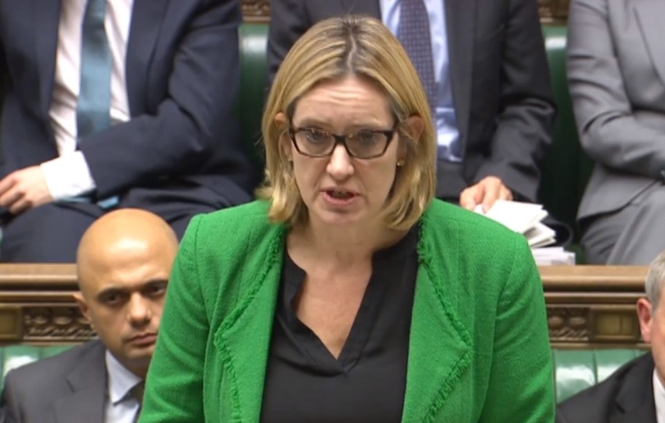 Home secretary Amber Rudd vowed Britain will not take an