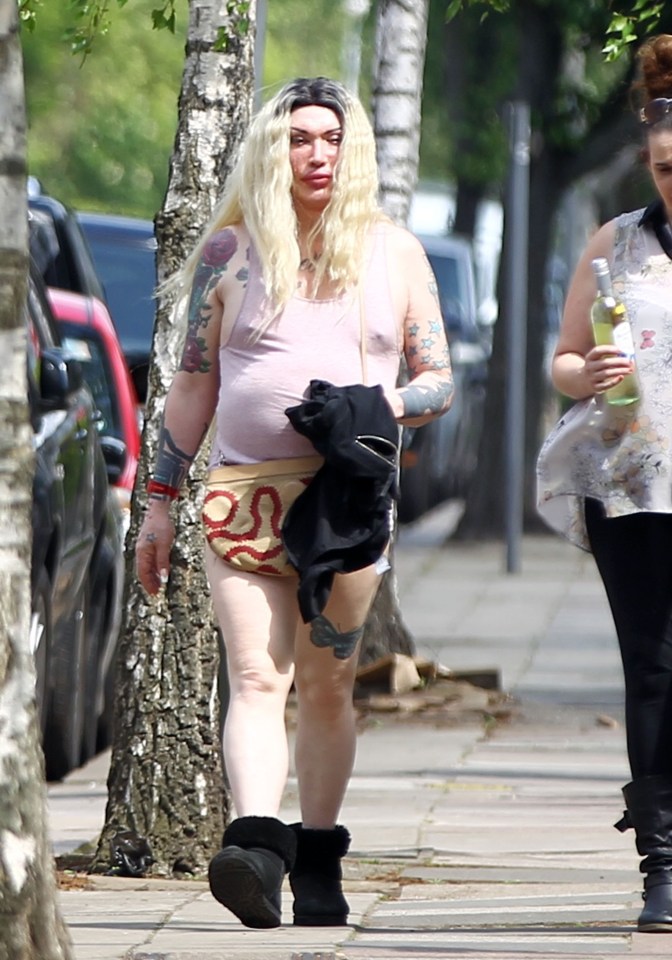  Pete walks down street in London in May this year