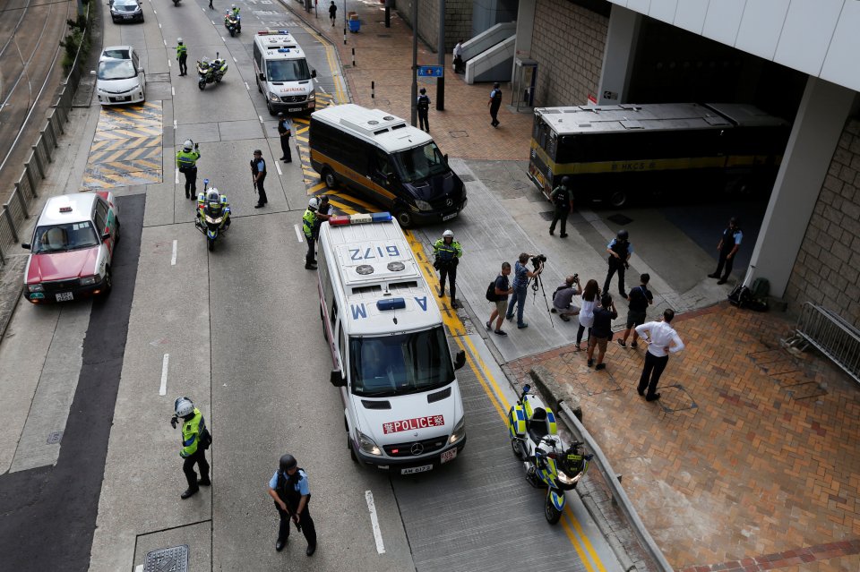  Jutting arrives at court today in his armoured prison van