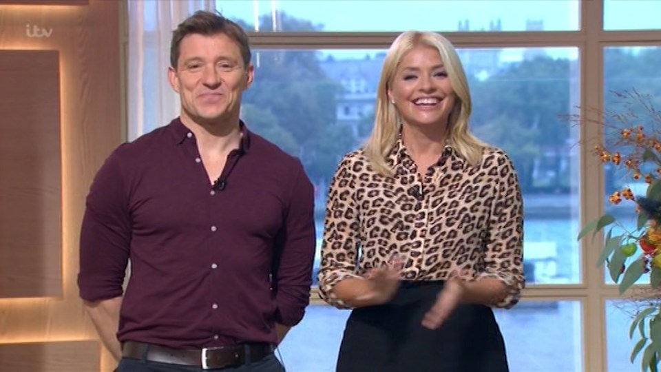  Her co-host Ben Shephard let the secret slip