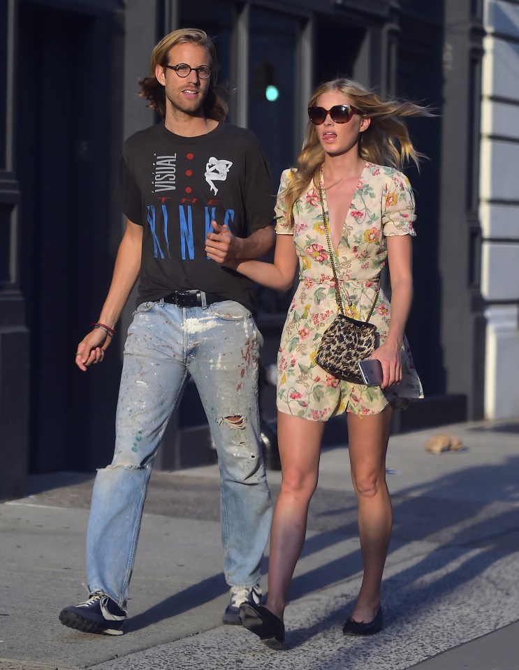 Elsa steps out with her boyfriend Tom Daly 