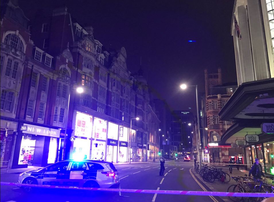 Kensington High Street has been evacuated after suspicious bag found