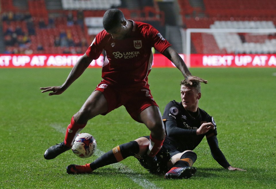 Josh Tymon was forced to step in for the injured Andy Robertson and was up to the task