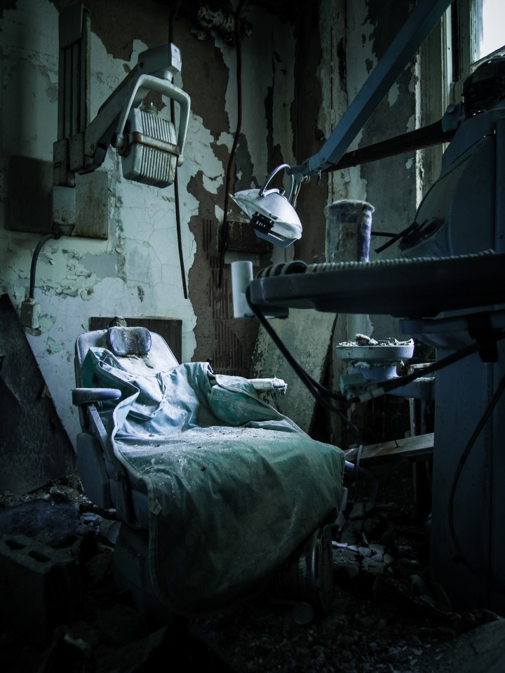  The dentist room within Forest Haven Asylum.