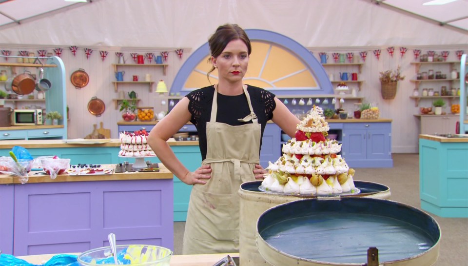 Candice Brown and her cake 