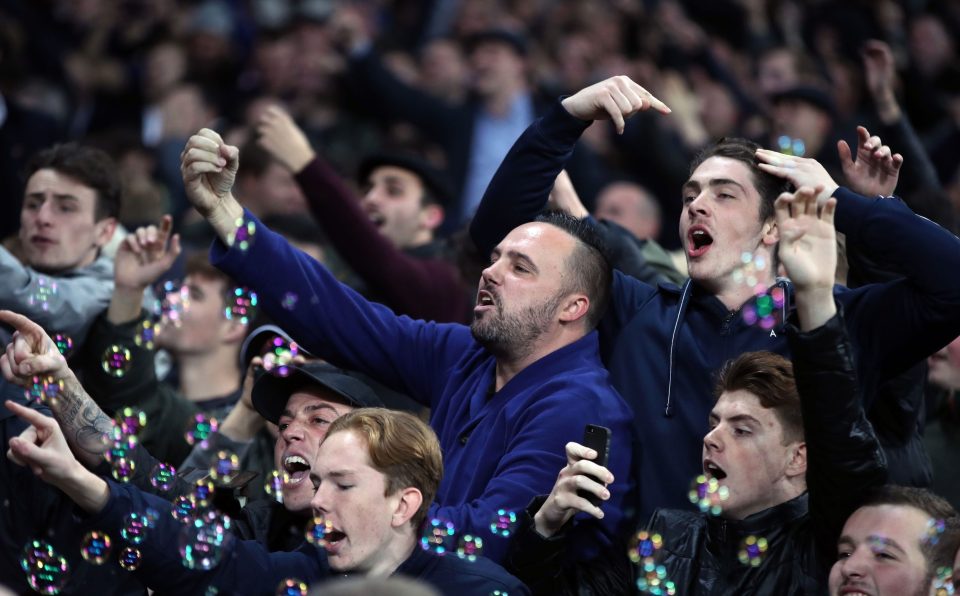 West Ham fans rile their Chelsea counterparts