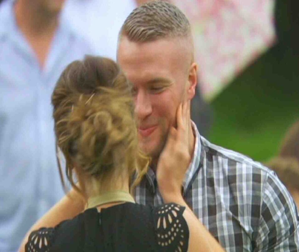 A kiss from bad boy Liam after her Bake Off win