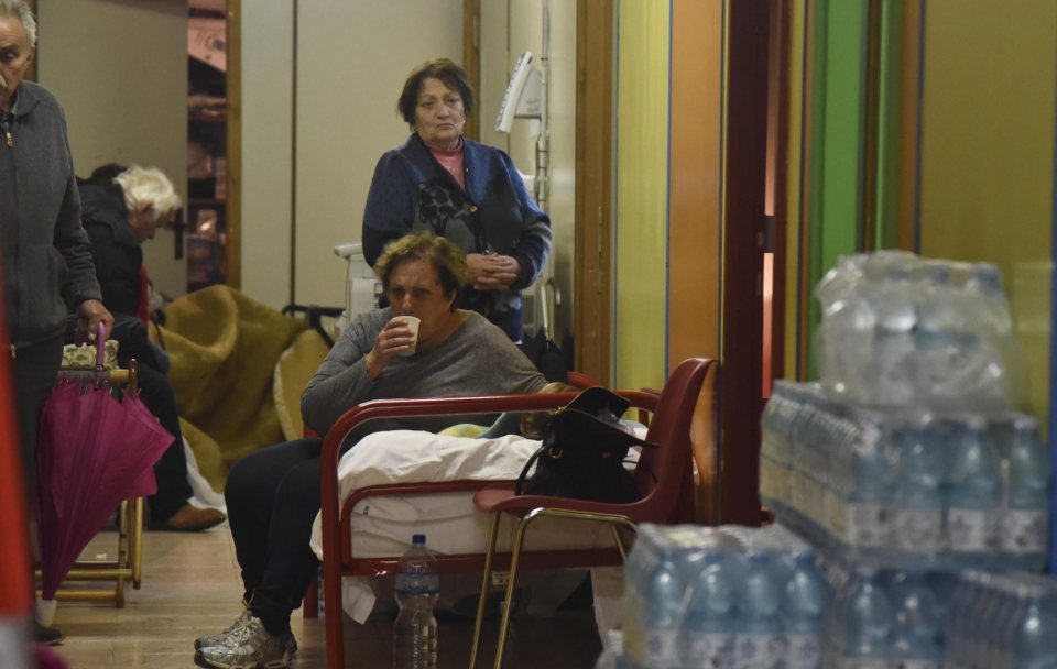  Some Visso residents were forced to spend the night at the Red Cross headquarters