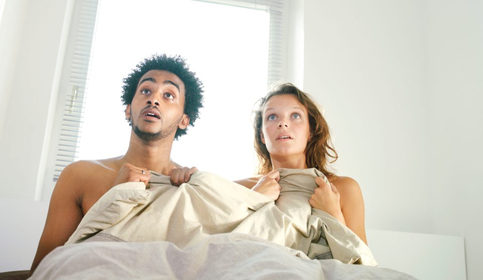 I caught my wife at it in our bed with her ex but now she blames me for cheating