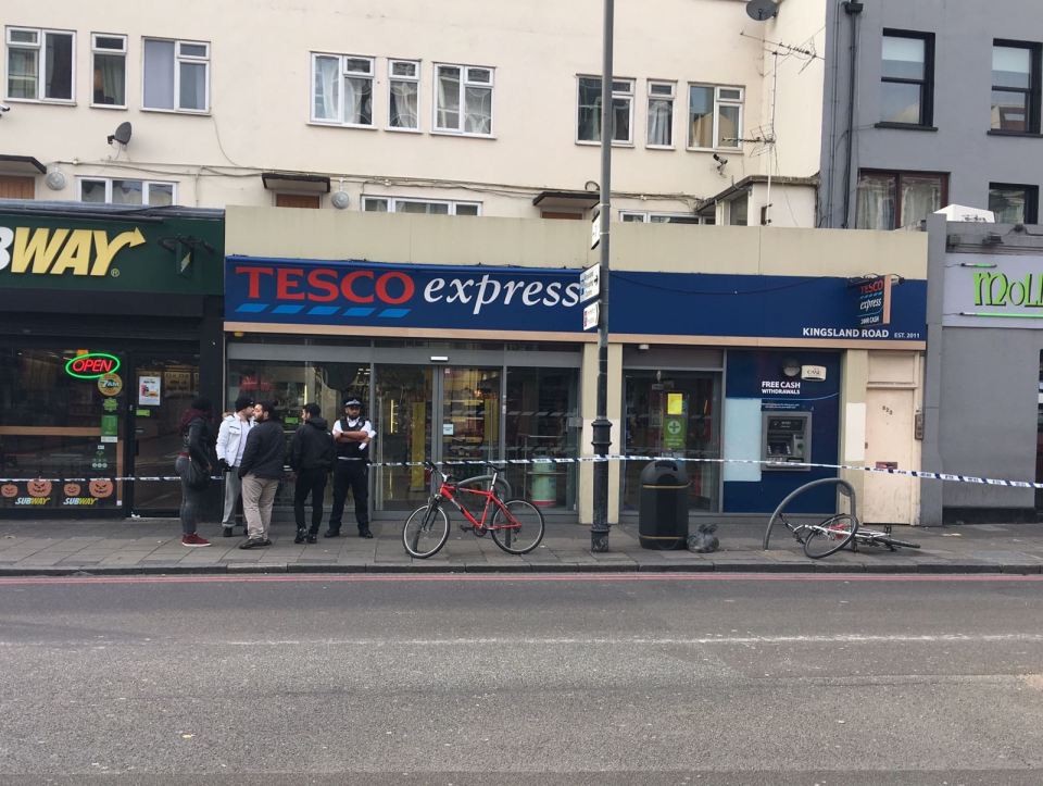  Roads around the scene remain taped off and under police guard this afternoon