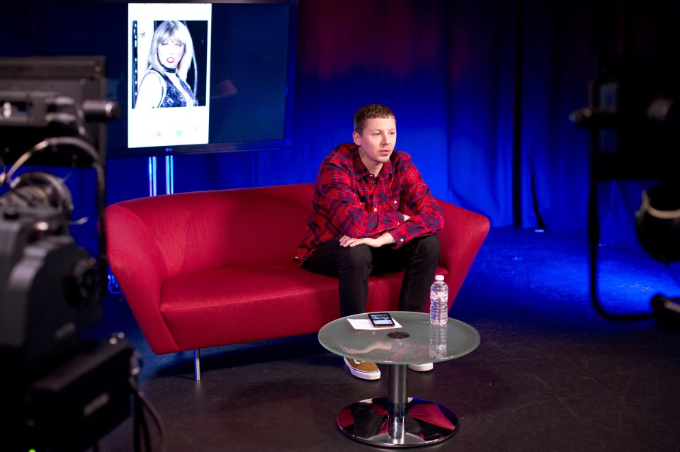 Professor Green taking part in our Facebook Live chat