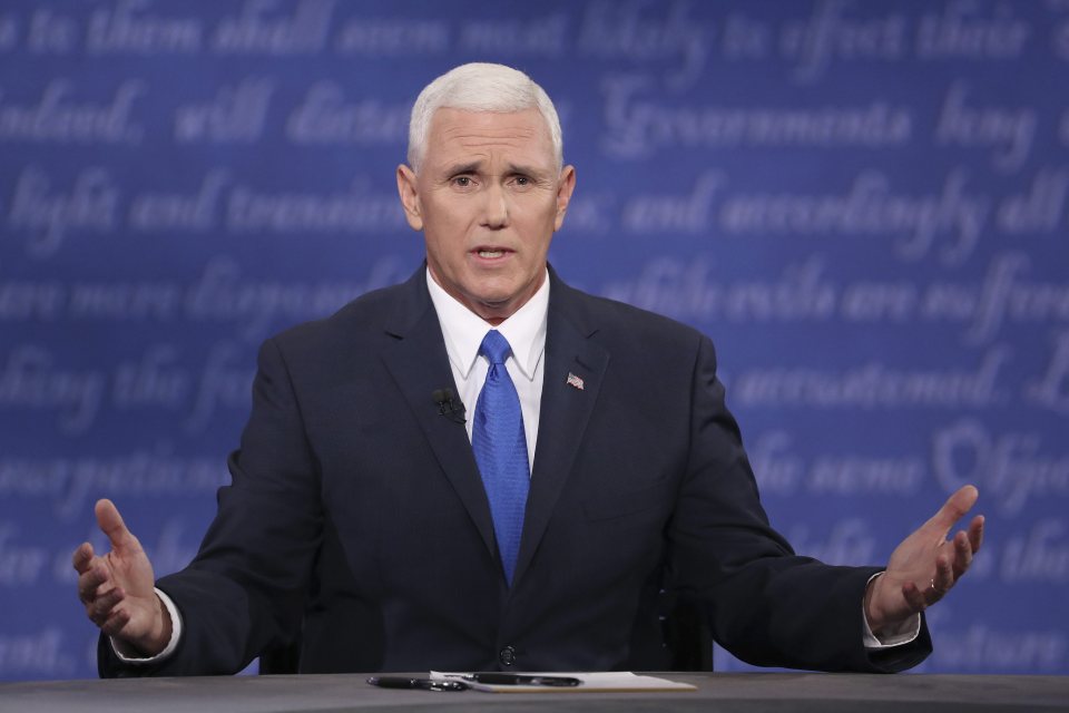 Republican Vice Presidential nominee Mike Pence's campaign plane skids off the runway during landing in New York