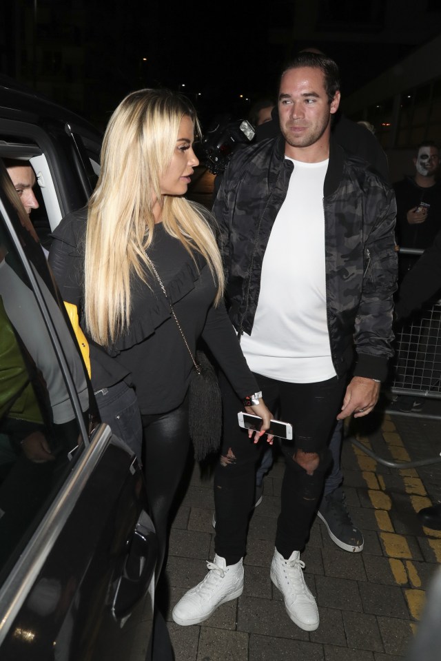 FAMEFLYNET - Katie Price Leaves The Kiss Fm Haunted House Party With Her Family In London