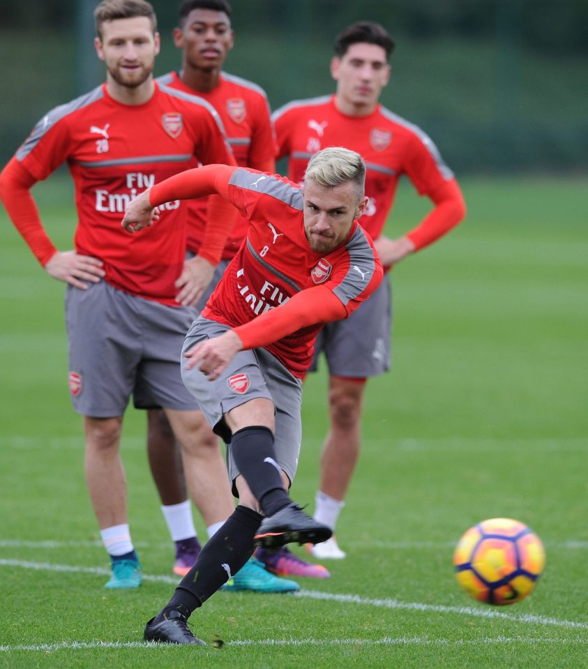 Ramsey looked strong in training and is set to be in the squad for Sunderland