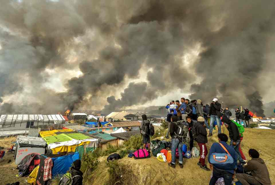  Up in smoke ... the resort at Champtercier is a far cry from the chaos of the Jungle