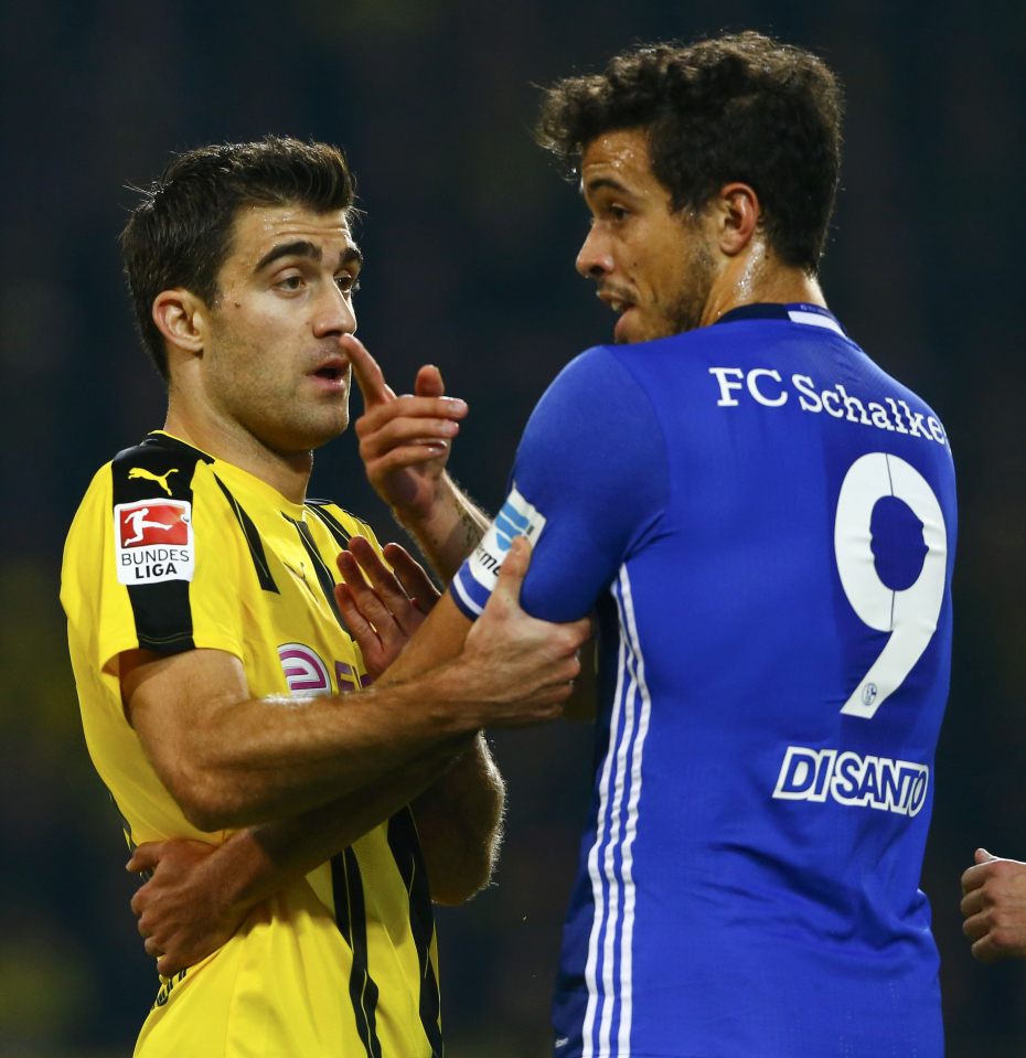 Franco Di Santo caused Dortmund problems in the first half 