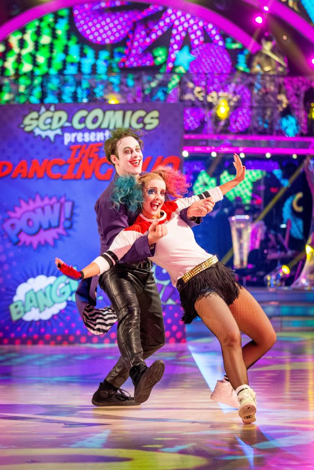  The judges enjoyed Louise and Kevin's pop art-inspired routine