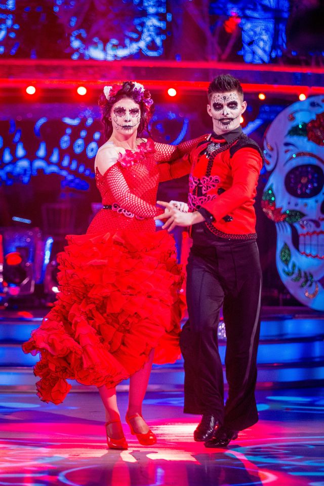  Daisy Lowe and her partner Aljaz Skorjanec were in the bottom two