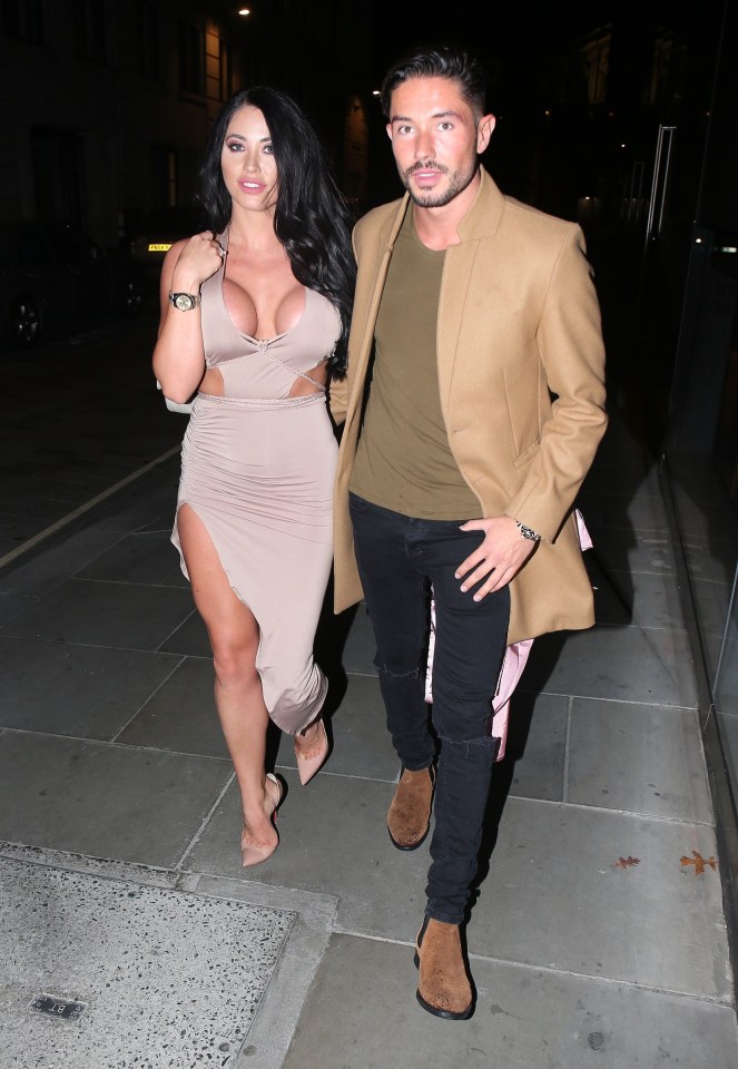 FAMEFLYNET - Jacqui Ryland Goes For A Dinner Date With Marty Nardelli In London