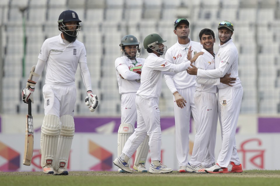  England simply had no answer for the spin of Mehedi Hasan and Shakib Al Hasan