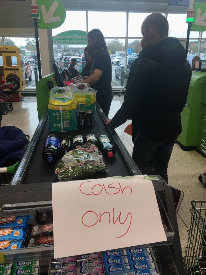  Cash only accepted at the tills as Asda in Milton Keynes sparked outrage among customers