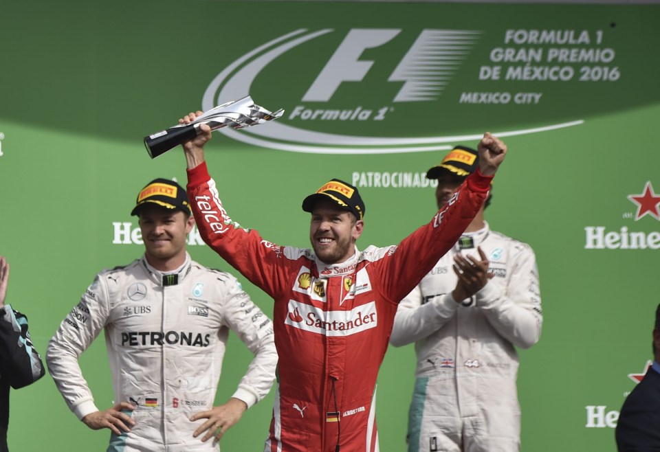 Sebastian Vettel's celebrations were cut short after a late penalty