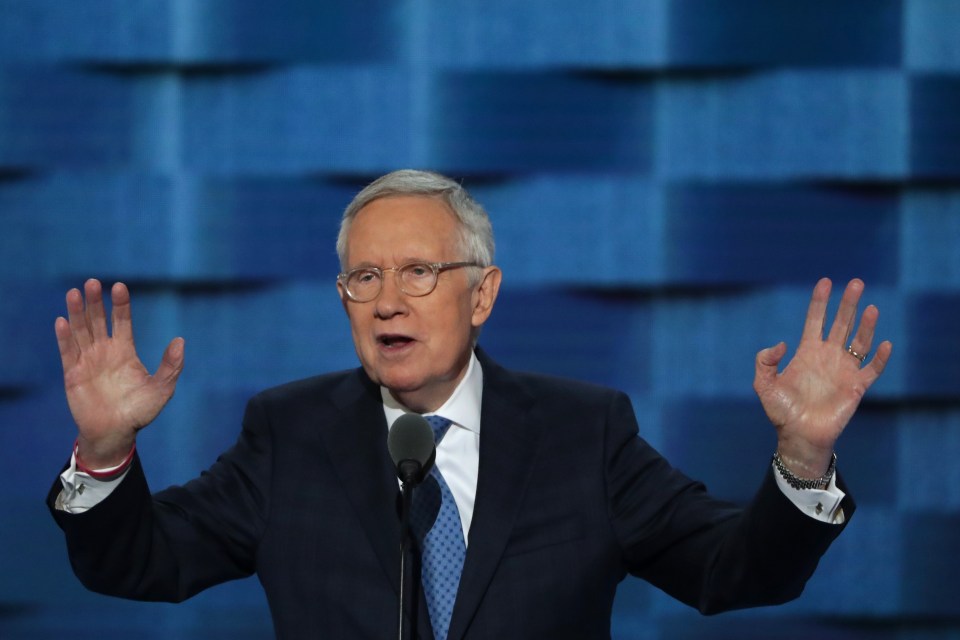 Senate Minority Leader Harry Reid said FBI director James Comey was deliberately sitting on damaging intelligence about Trump's alleged ties with Russia