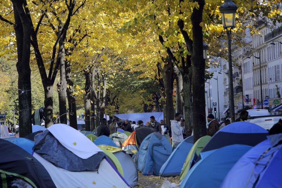  Many migrants have congregated in Paris since the closure of The Jungle camp