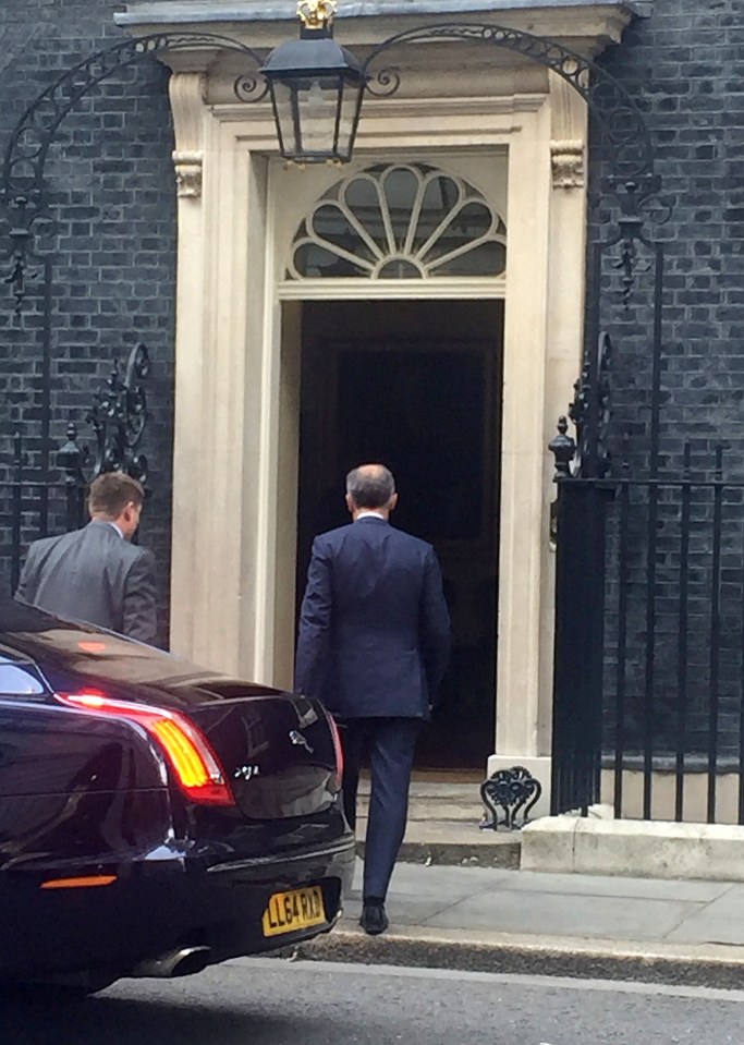 Downing Street said it was just a regular meeting with the Prime Minister