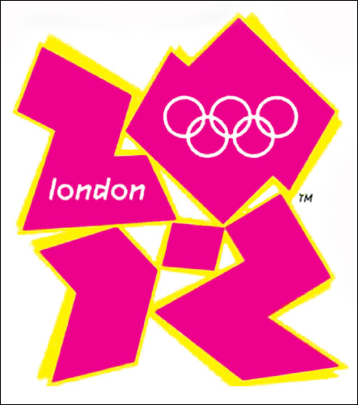  The controversial London 2012 logo was slated not only for its cost - £400,000 - but also for its garish angular design.