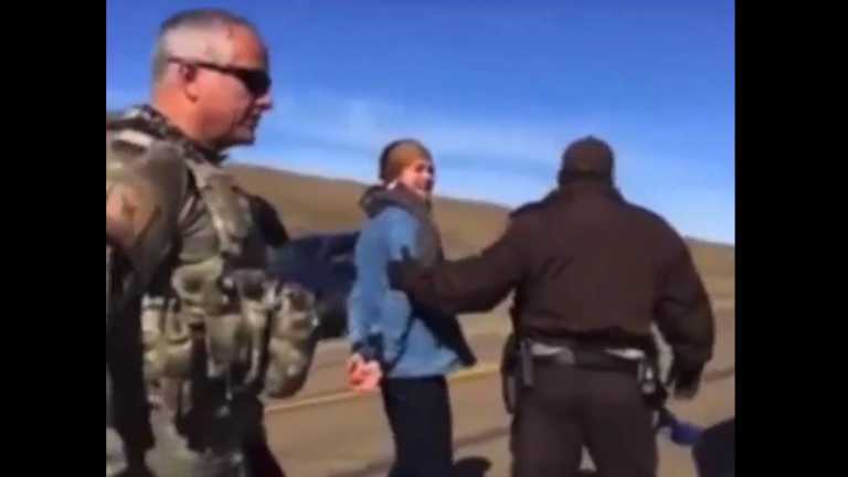 Hollywood actress Shailene Woodley arrested at pipeline protest.