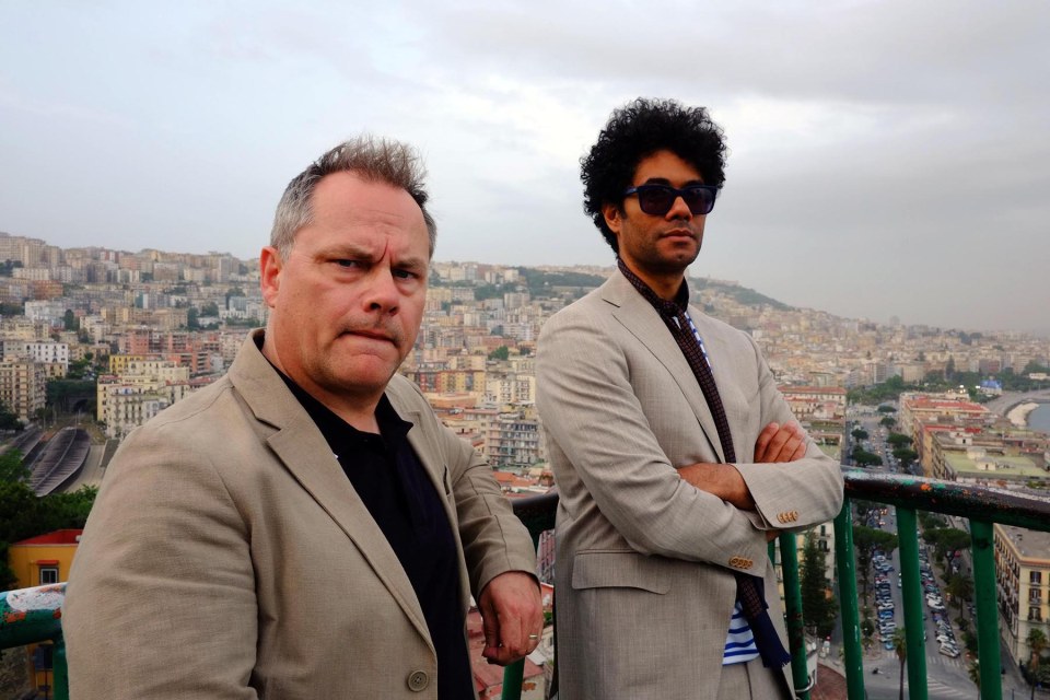  Richard Ayoade and Jack Dee enjoy a hectic Vespa ride in Naples