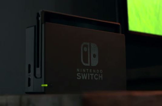  A shot of the Nintendo Switch in its home mode