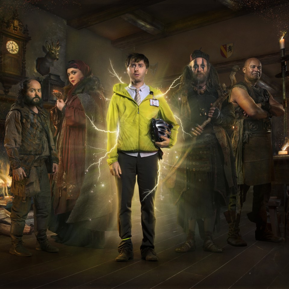 Zapped: James Buckley stas alongside Ken Collard, Sharon Rooney, Paul Kaye and Louis Emerick in Zapped