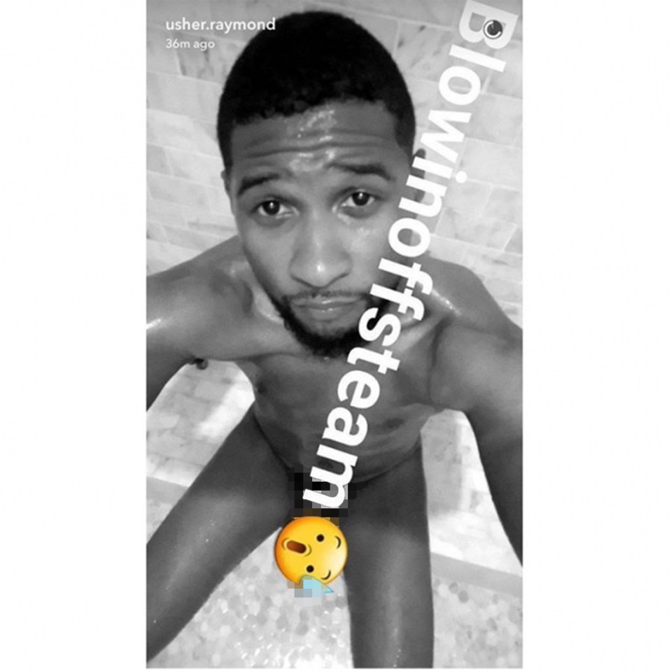  Usher's shared a bit too much on Snapchat