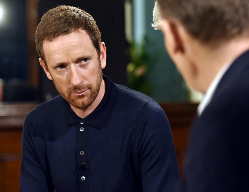  Bradley Wiggins speaks on the BBC's Andrew Marr Show last month when he tried to explain his actions