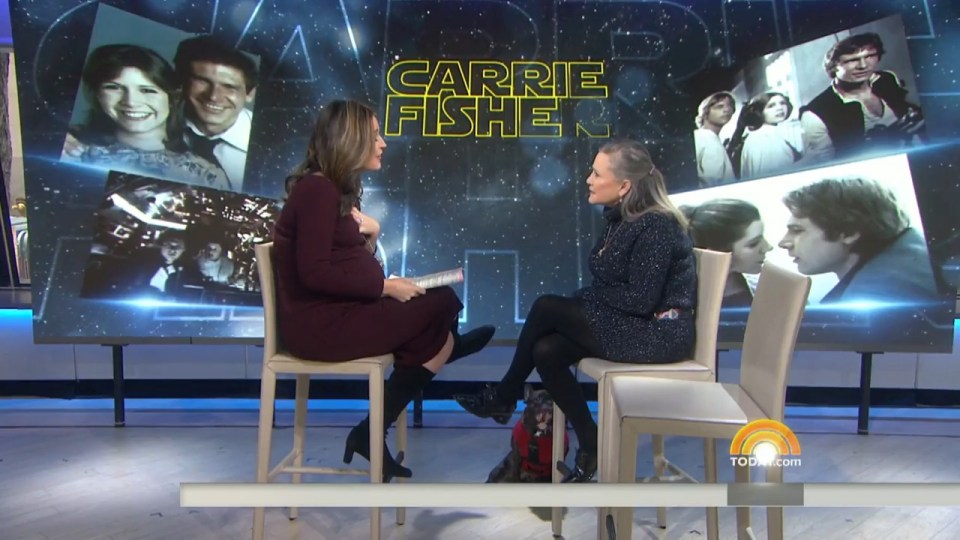 Carrie admitted that she did fall for the star who was 14 years her senior - but she was glad when it ended 