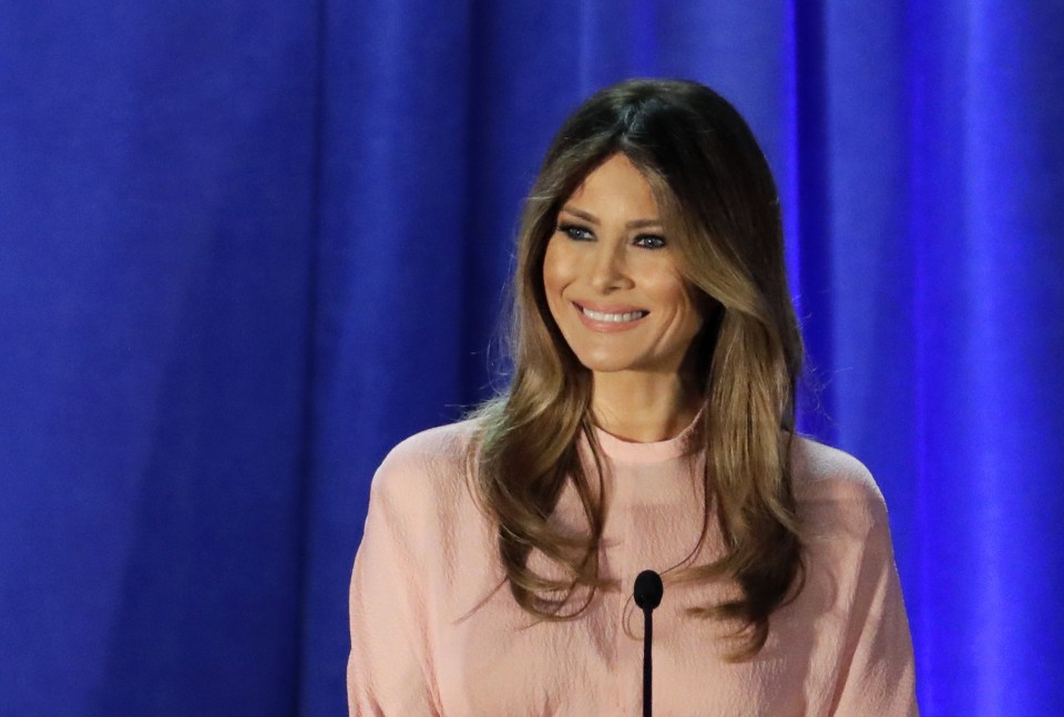  The only First Lady in the running also spoke about her love of America and how it was her dream to come to the US - but all most people discussed was what they saw as irony in her speech