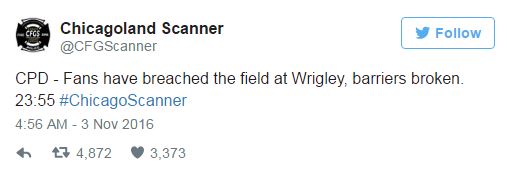 Chicago’s Police Scanner Paints A Stupid And Frightening Portrait Of Cubs Fans Celebrating