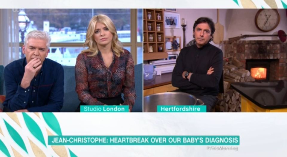  Holly looked devastated as they discussed the tot's devastating cancer battle