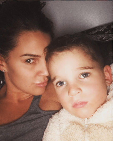  Danielle Lloyd and her son Harry, now five, who was born ten weeks premature in 2011