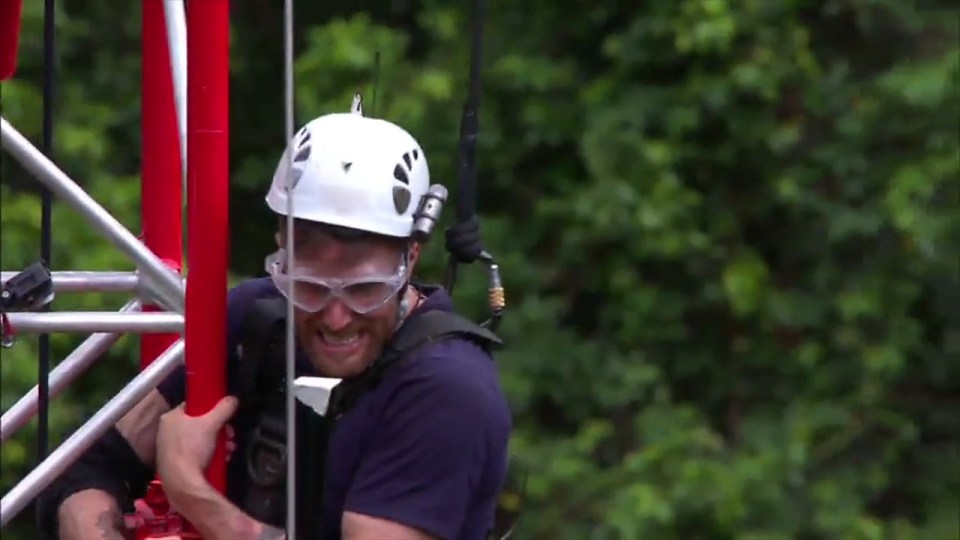  He revealed he was scared of heights when he entered the camp