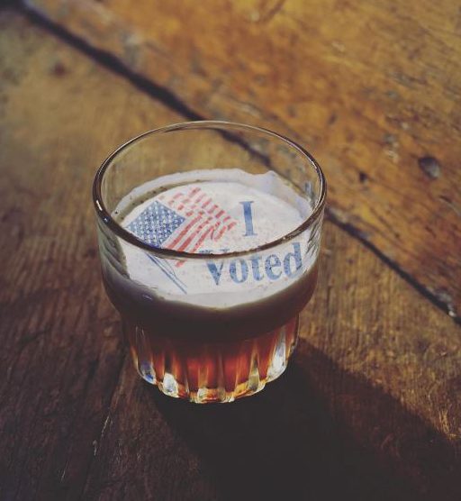  There were plenty of freebie incentives to get people to the polling stations in America on Tuesday, including shots of booze