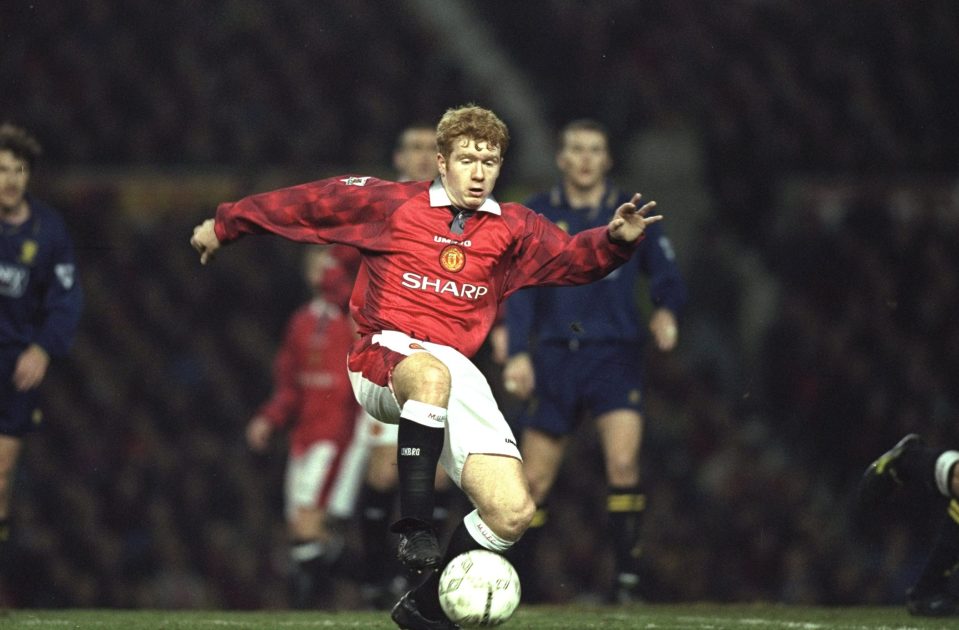 Paul Scholes was a leader for Man United, who wanted ball under pressure