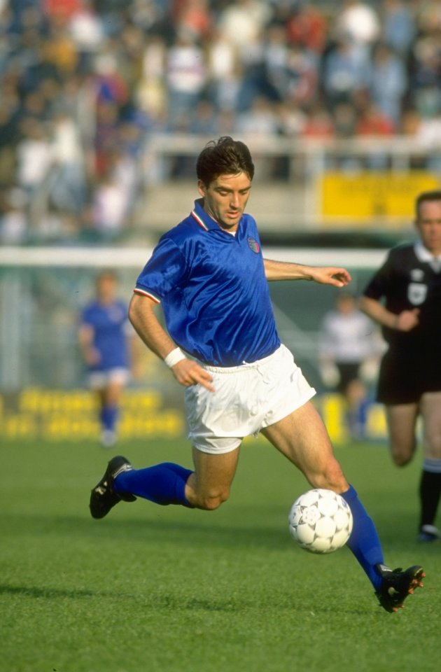  Roberto Mancini was part of Italy side which failed to qualify for Euro 92