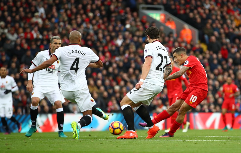  The win saw Liverpool go top of the Premier League for the first time since May 2014