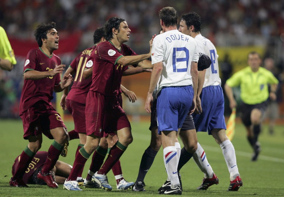  Fights broke out regularly during World Cup clash between Portugal and Holland