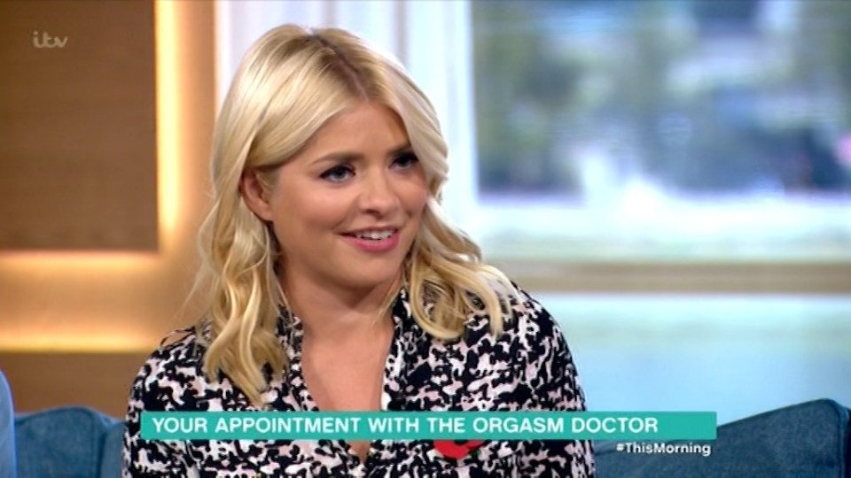  Holly Willoughby beamed in delight as she clued up on orgasms